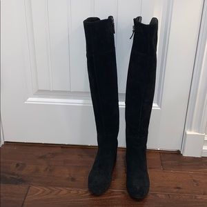 Franco Sarto over the knee suede boots